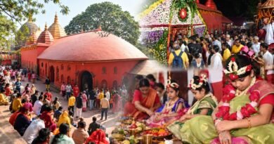Kamakhya Temple in Guwahati during the Navratri festival